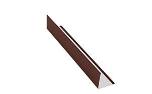 Планка угловая (внешняя) AQUASYSTEM коричневый RAL 8017, 2 м