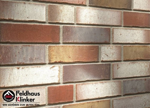 Фасадная плитка ручной формовки Feldhaus Klinker R921 vario ardor trecolora, 240*71*14 мм